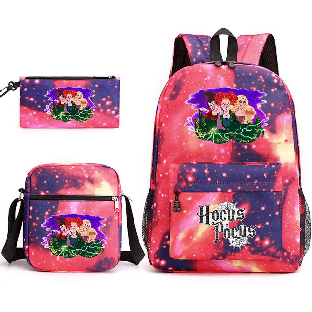 Conjunto de mochilas escolares Hocuss Pocuss Winifreds Cartoon Kids