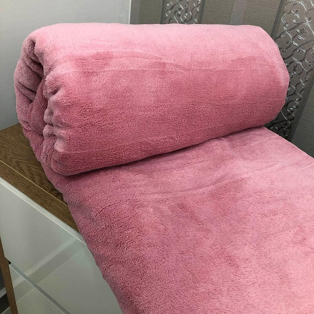 Cobertor Manta Aconchego Queen Ultrasoft Dupla Face Rosa