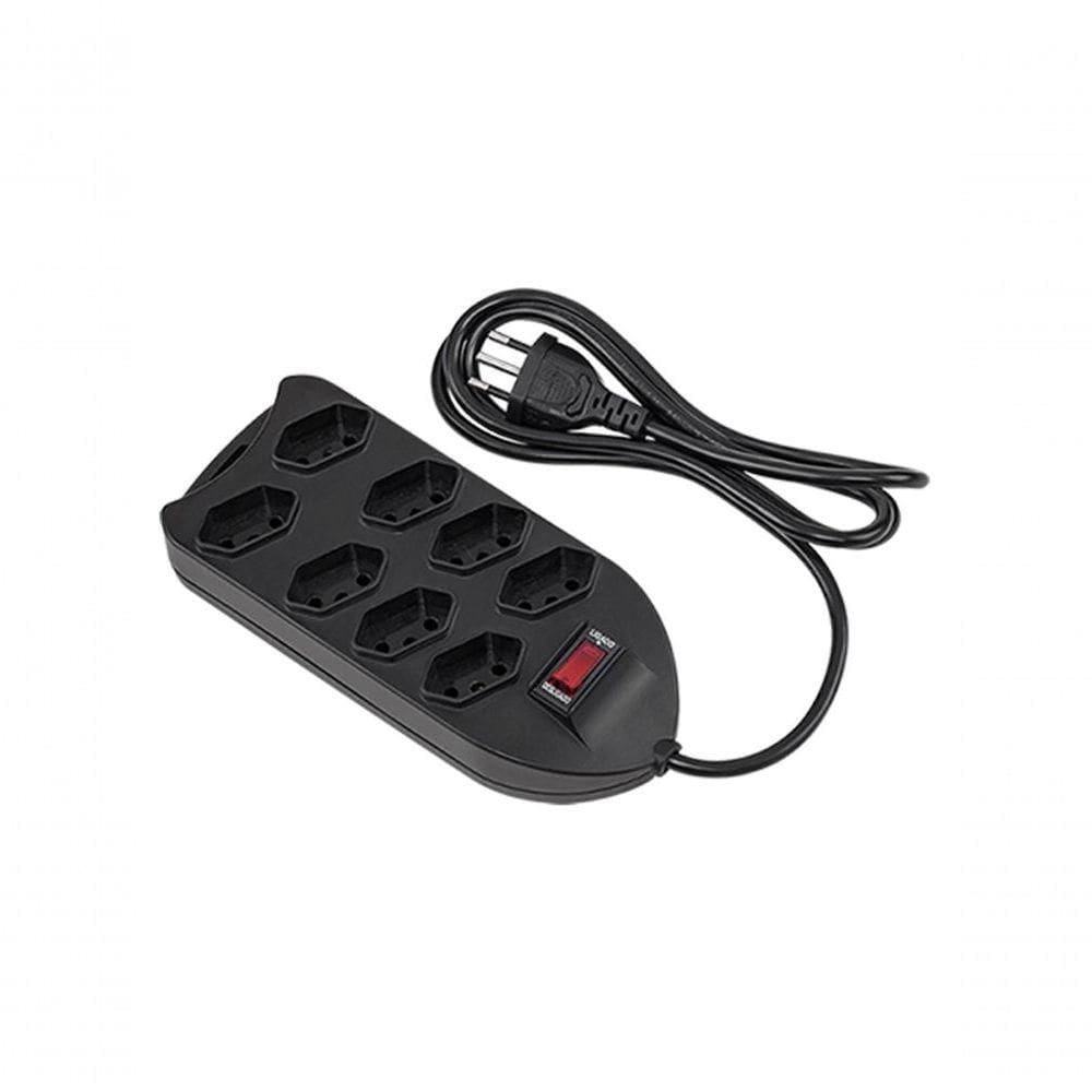 Protetor Eletronico C/8 Tomadas Epe 1008 Preto 4824004