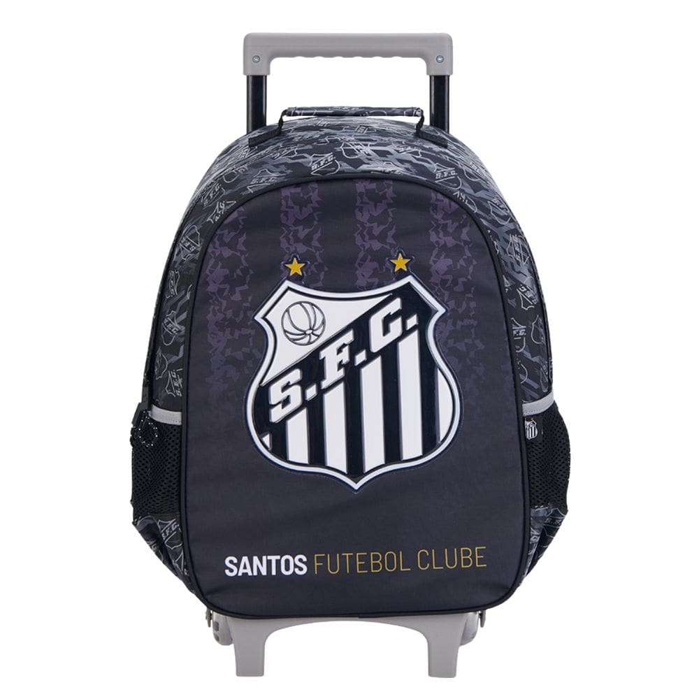 Mochila Escolar de Rodas Santos Futebol Clube Infantil