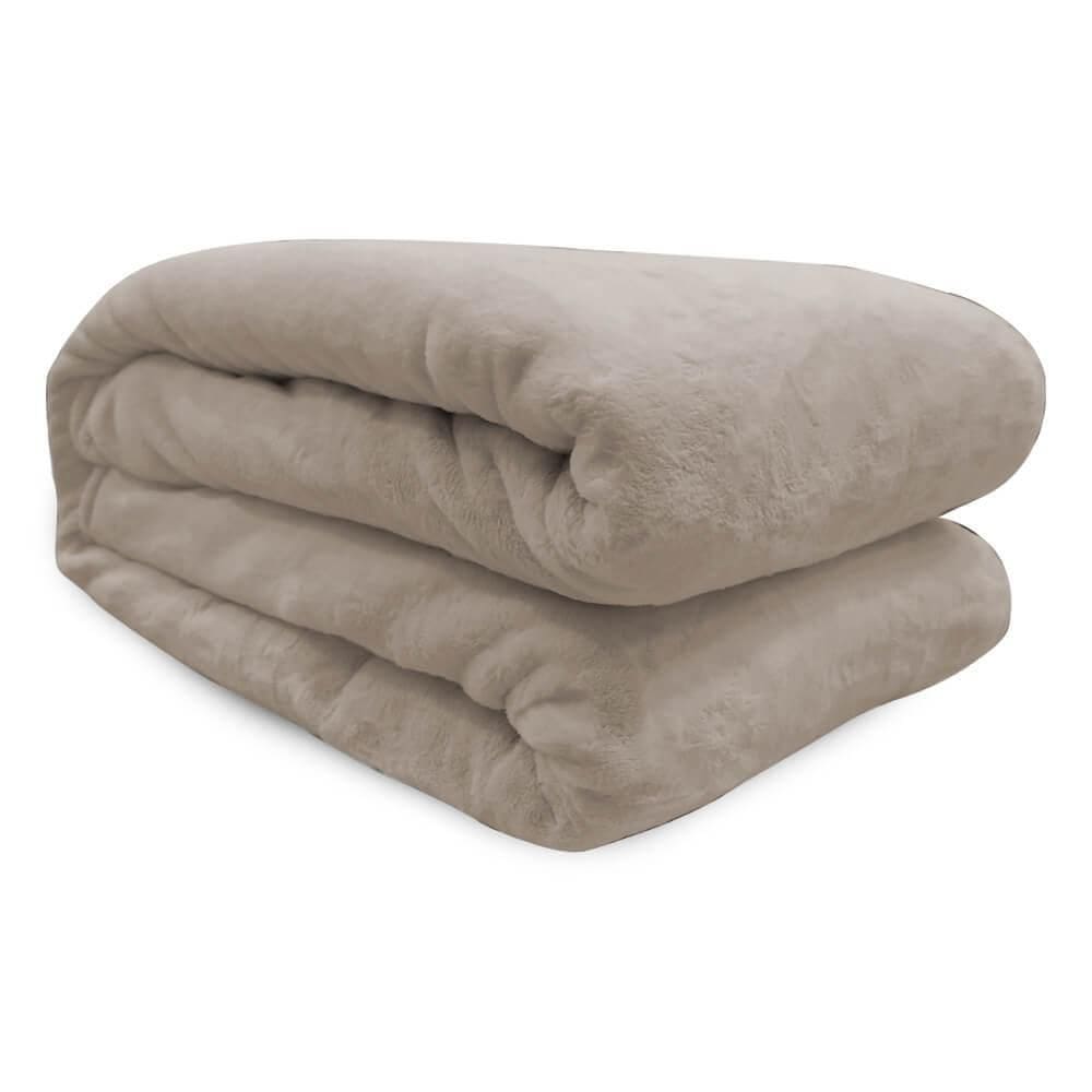 Cobertor De Microfibra Queen St Moritz - Andreza Bege