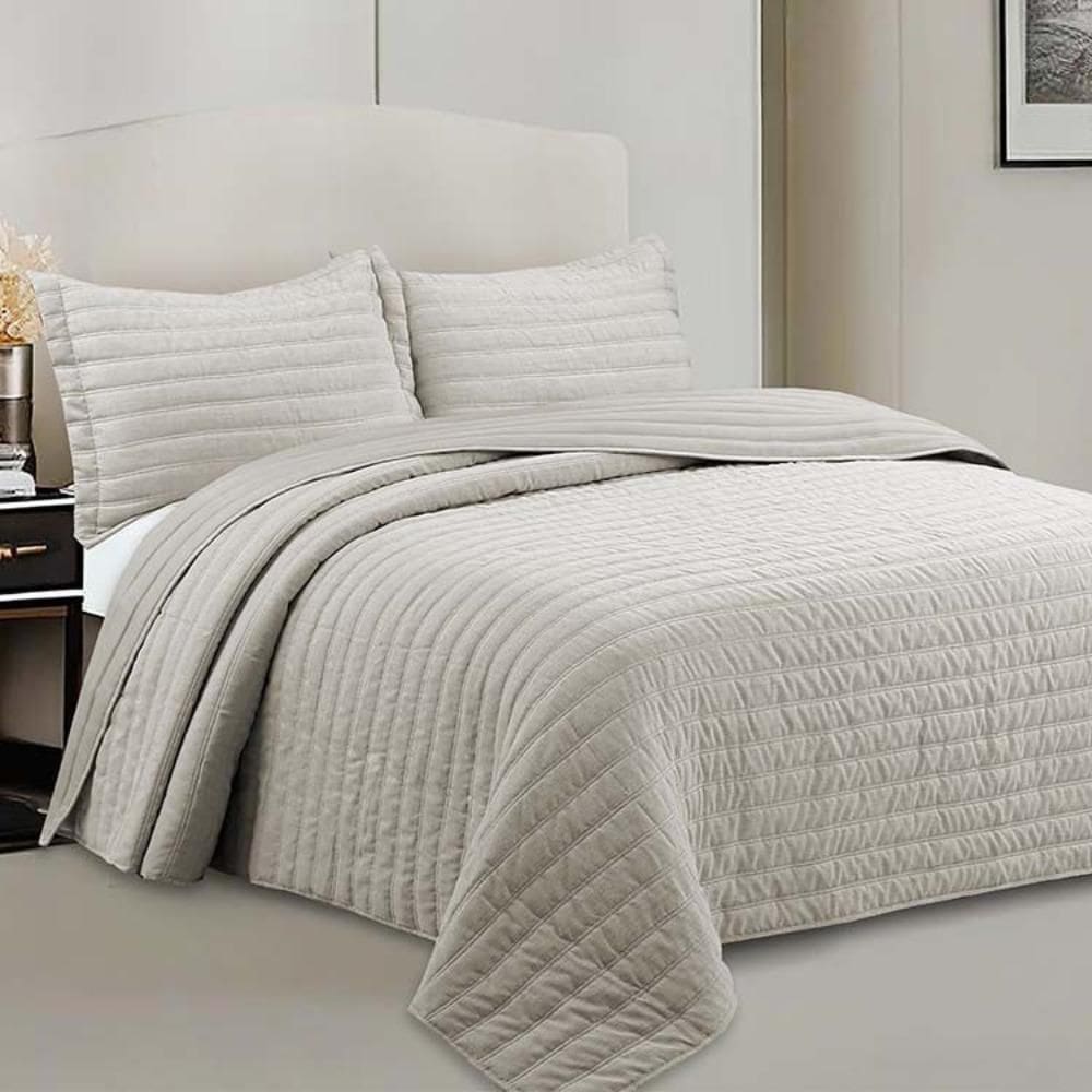 Colcha Cobre Leito Neo Clássico Rustik Casal Camesa Bege