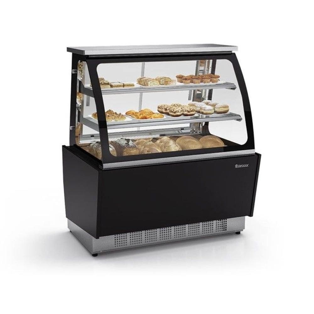 Balcão Gelopar Vitrine Neutra 110 cm Preto MGSW-110 MD