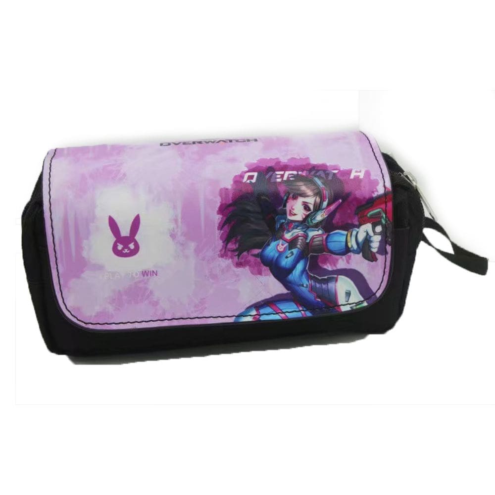 Bolsa de lápis DVA OW Overwatch Cartoon Anime