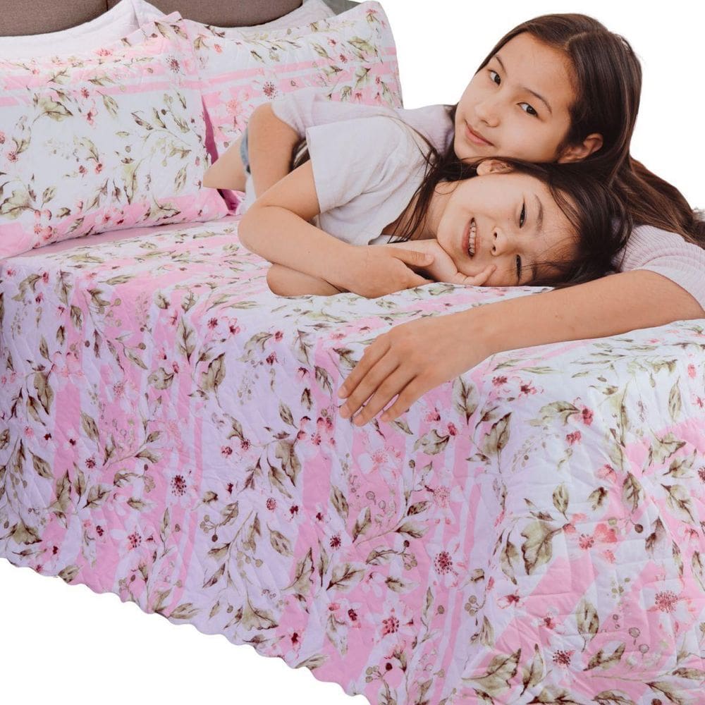 Kit Cobre Leito Queen 3 Peças Dupla Face Bouti Garden