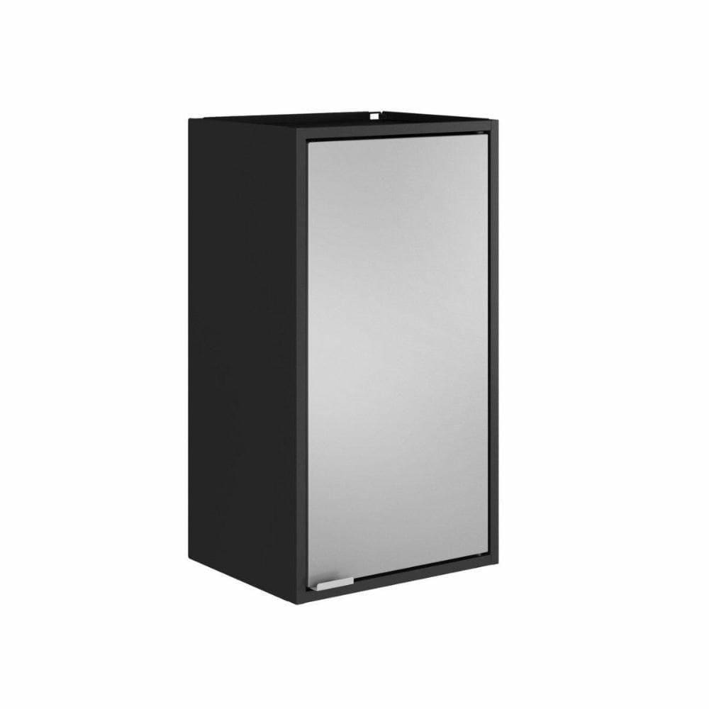 Armário Aéreo Multiúso Itatiaia Smart - 1 Porta - Preto C-cinza