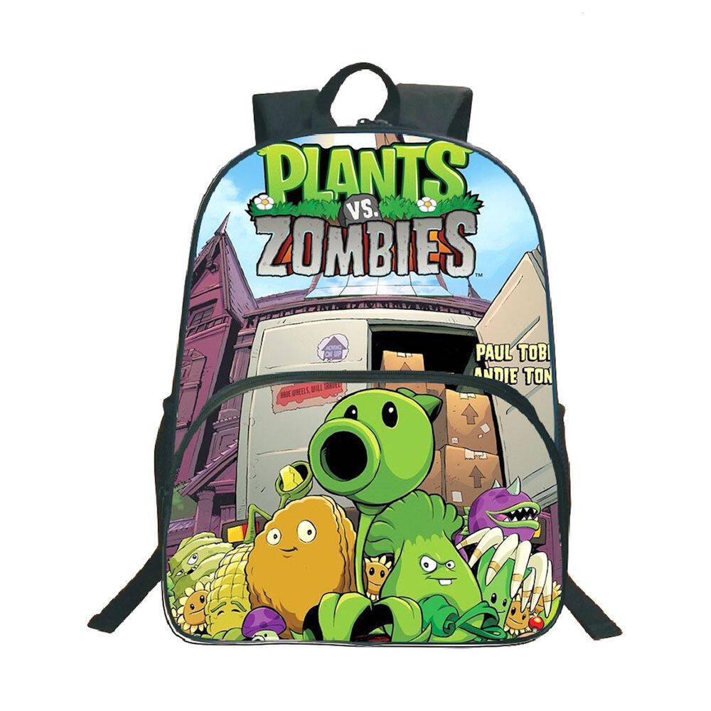 Mochila escolar Plants vs Zombies Kids Poliéster 30x16x40cm