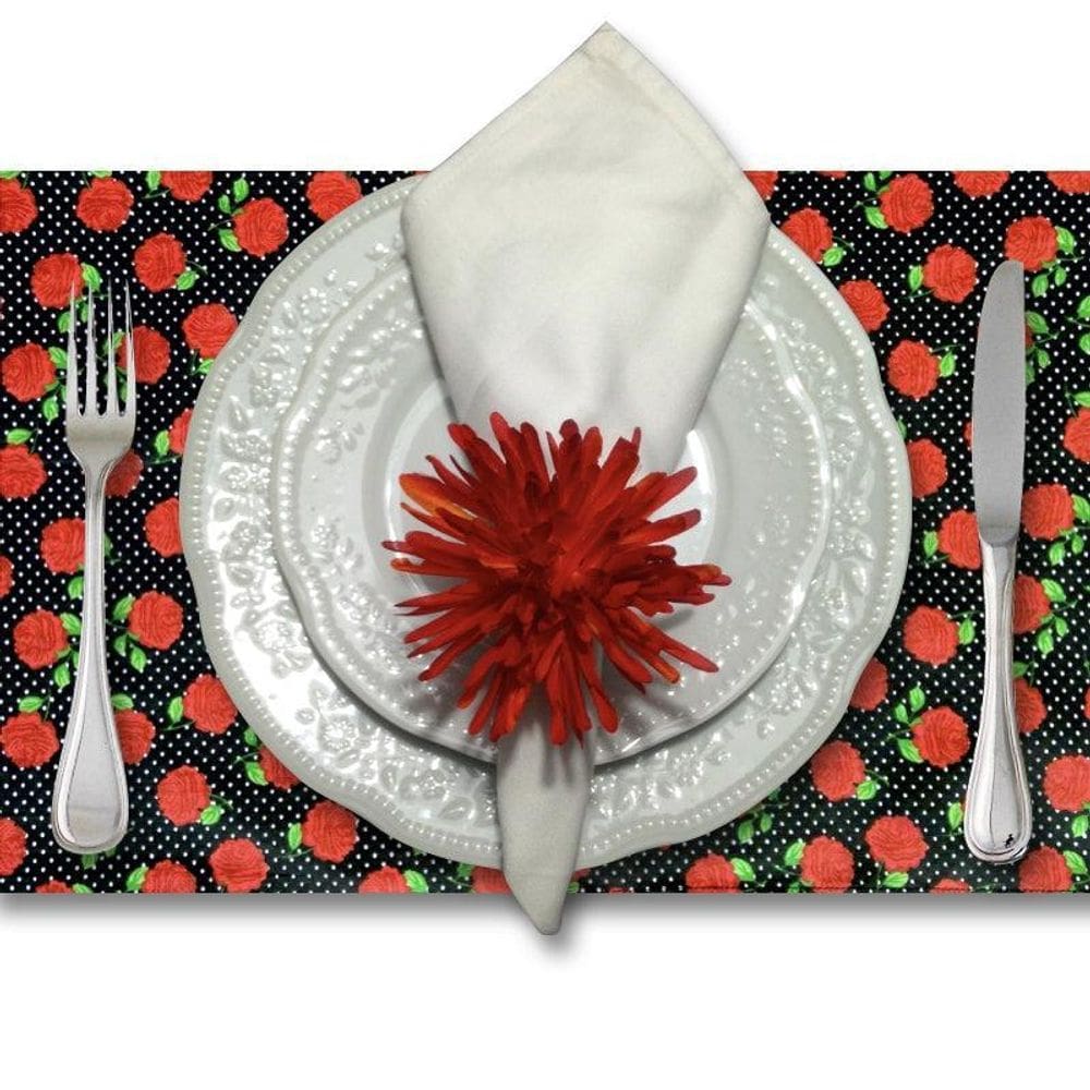 Jogo Americano Rosetinhas Da Maria Madalena