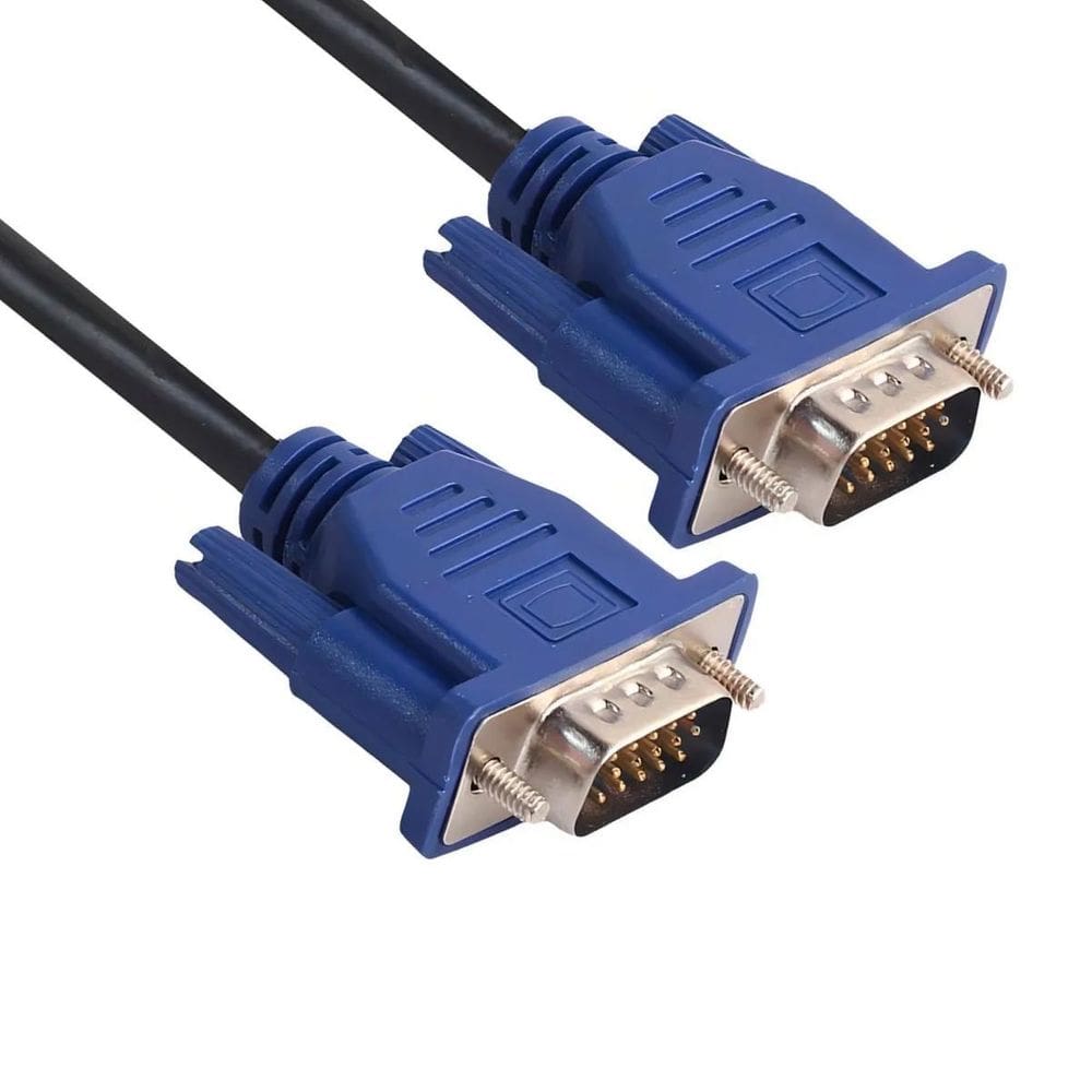 Cabo Vga 1,5Mts Monitor Lcd Pc Tv Projetor 1,5 Metros