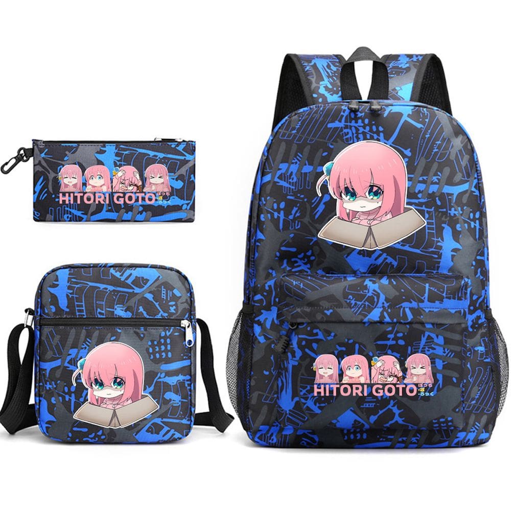 Conjunto de mochilas escolares Bocchis Rocks Gotohs Historis Cartoon Kids