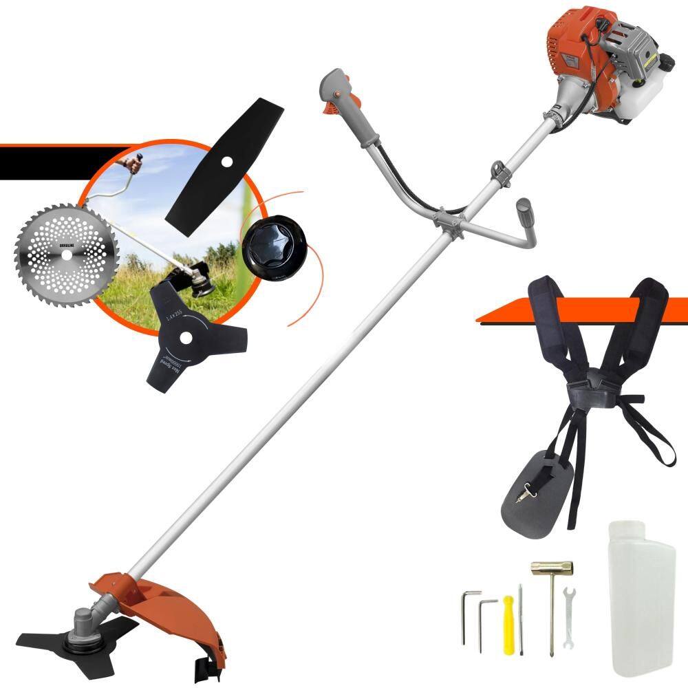 Roçadeira Completa RL520AC-G2 Tekna À Gasolina 52cc 2HP Alta Rotação 4 Em 1 Com Carretel + Faca 2 Pontas + Faca 3 Pontas + Faca 40 Dentes de Vídea