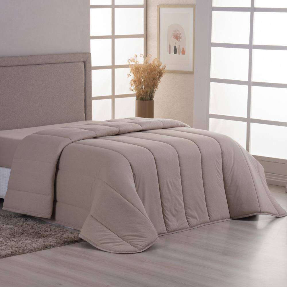 Edredom Cobertor Sonnet Solteiro Malha Lisa Dupla Face 100%