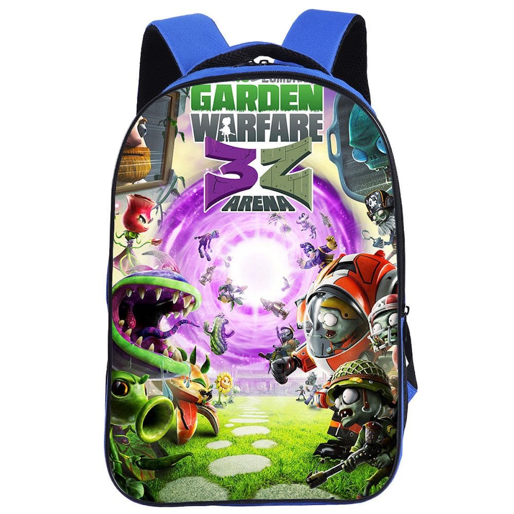 Mochila escolar Plants vs Zombies Anime para crianças