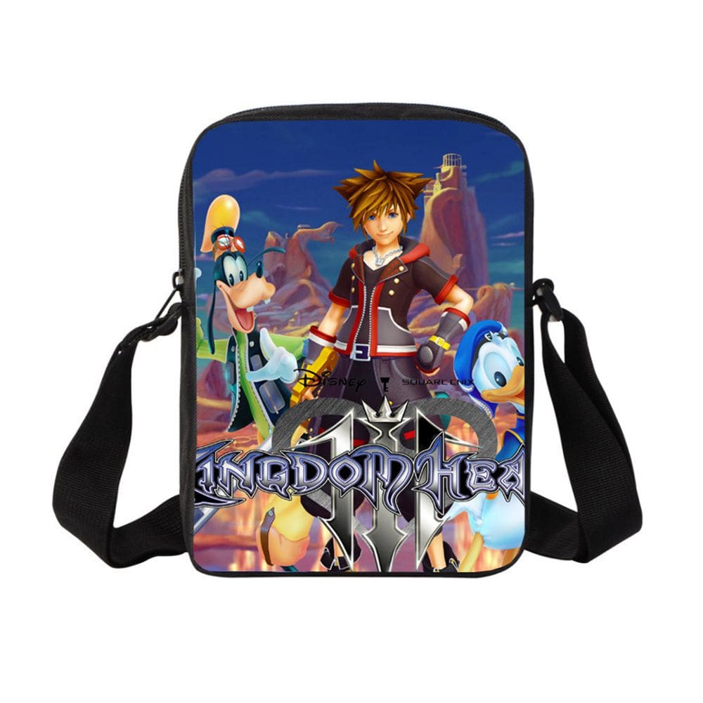 Bolsa mensageiro Kingdom Hearts Sora Anime em lona