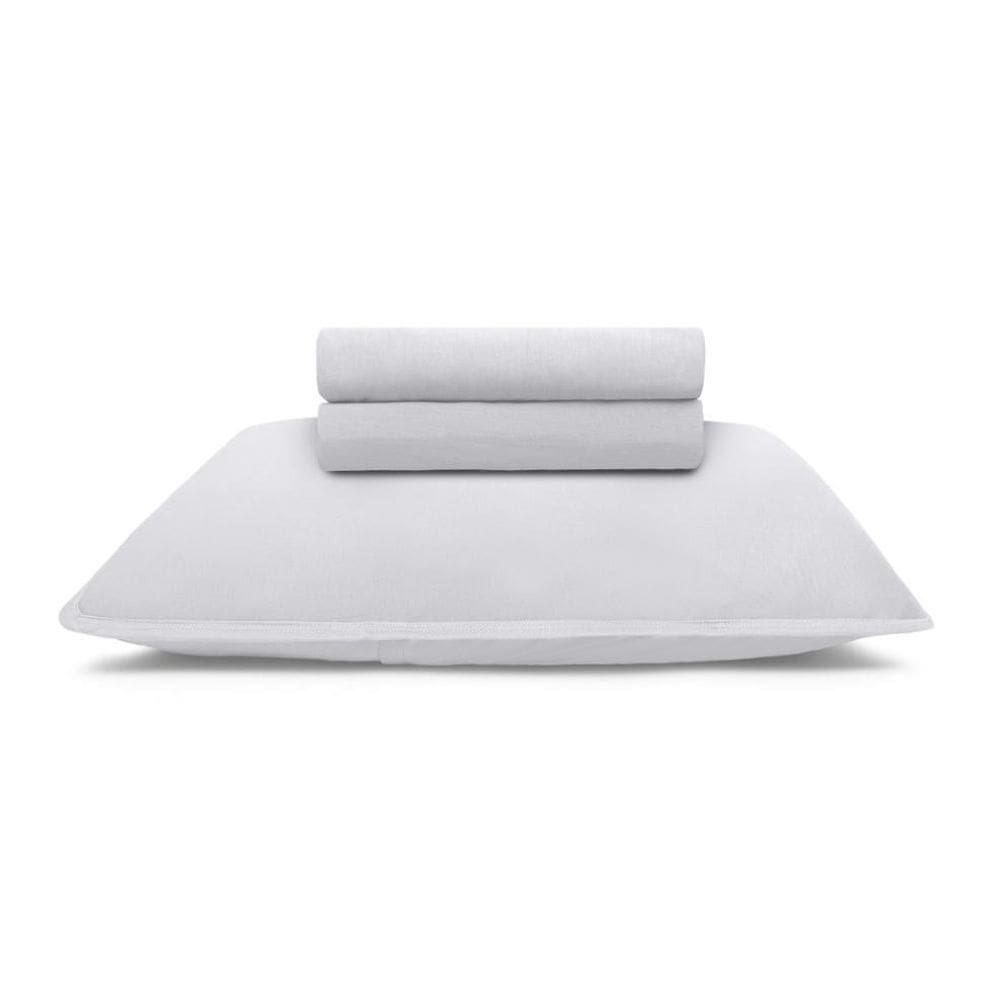 Jogo De Cama Solteiro Malha 100% Bambu Natural Buettner 3Pçs