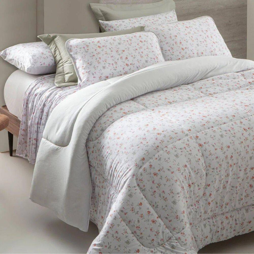 Edredom Malha Sofee Fio Penteado 100% Algodão Queen Luny