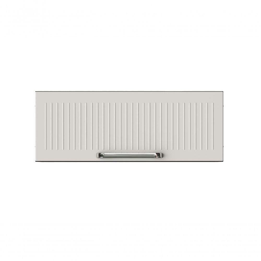 Armário Aéreo Horizontal De Cozinha 70cm Em Aço Grafite-off White Itatiaia Midi Pop Art I3