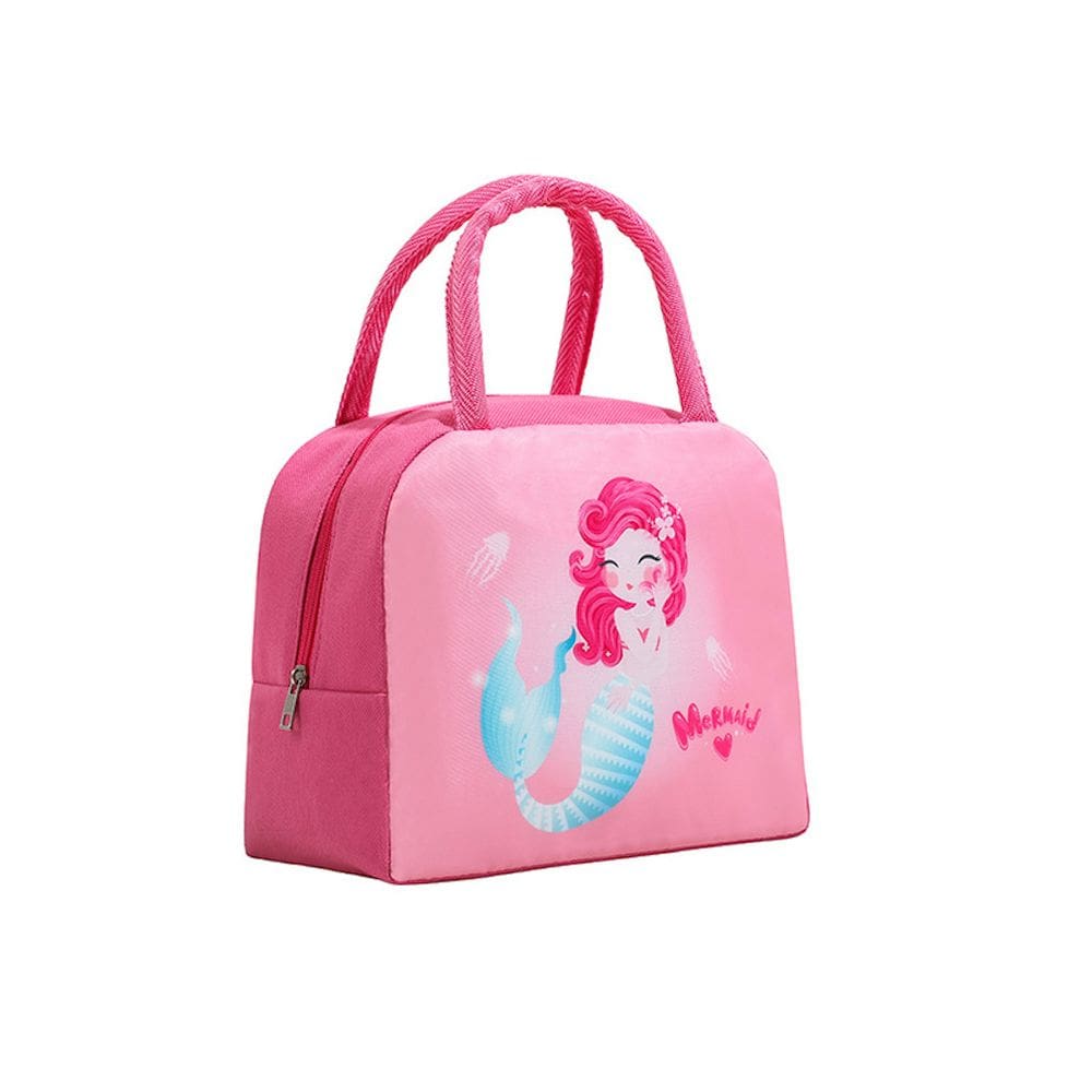 Lancheira Flamingo Anime Tote Oxford reutilizável à prova de vazamentos