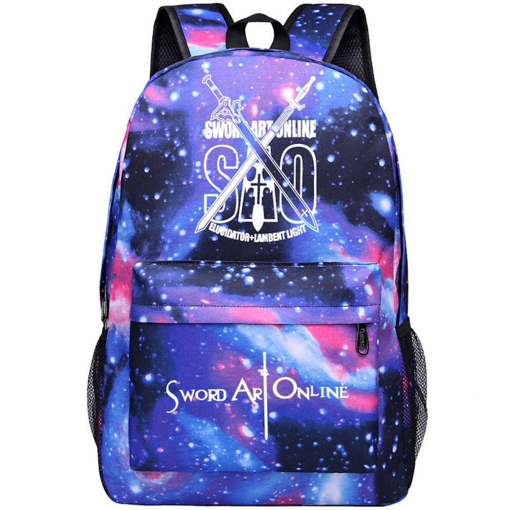 Mochila Sword Art Online Kirito Yuuki Asuna para crianças