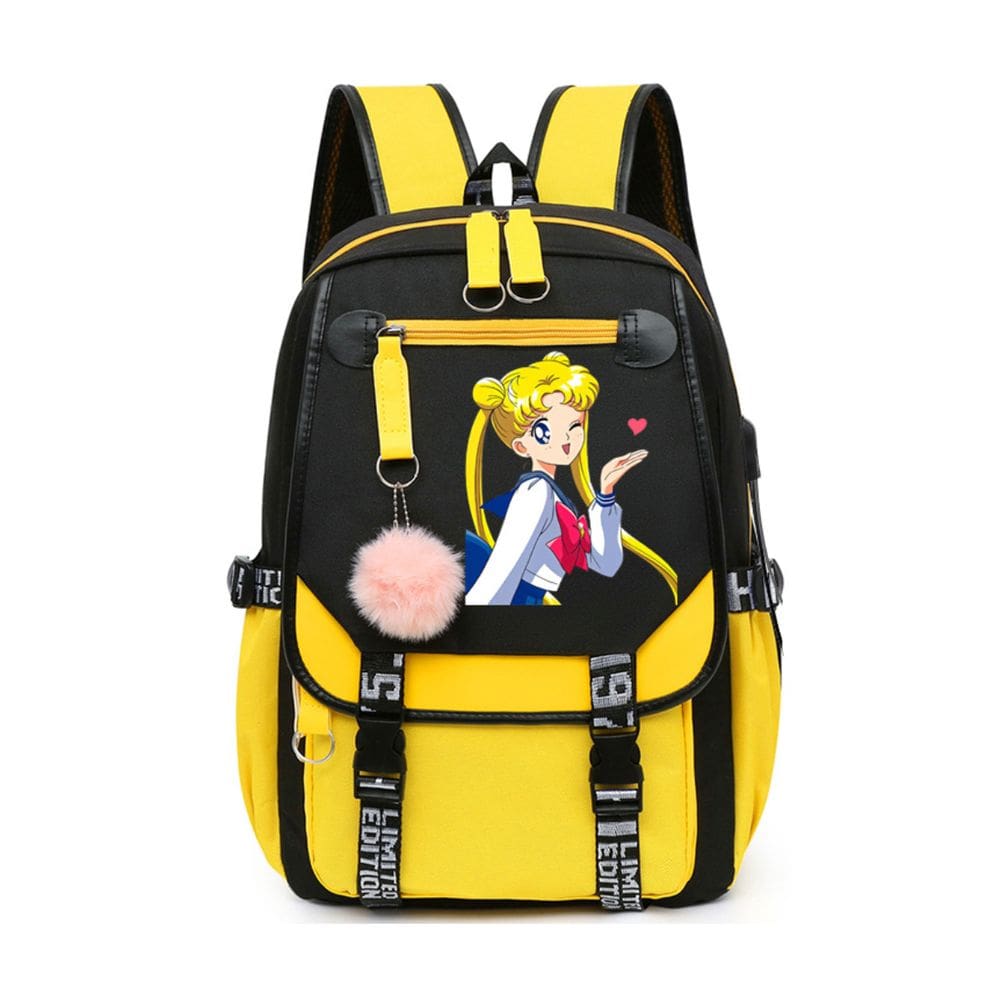 Mochila Sailors Moons Tsukinos Usagis Cartoon Kids Nylon