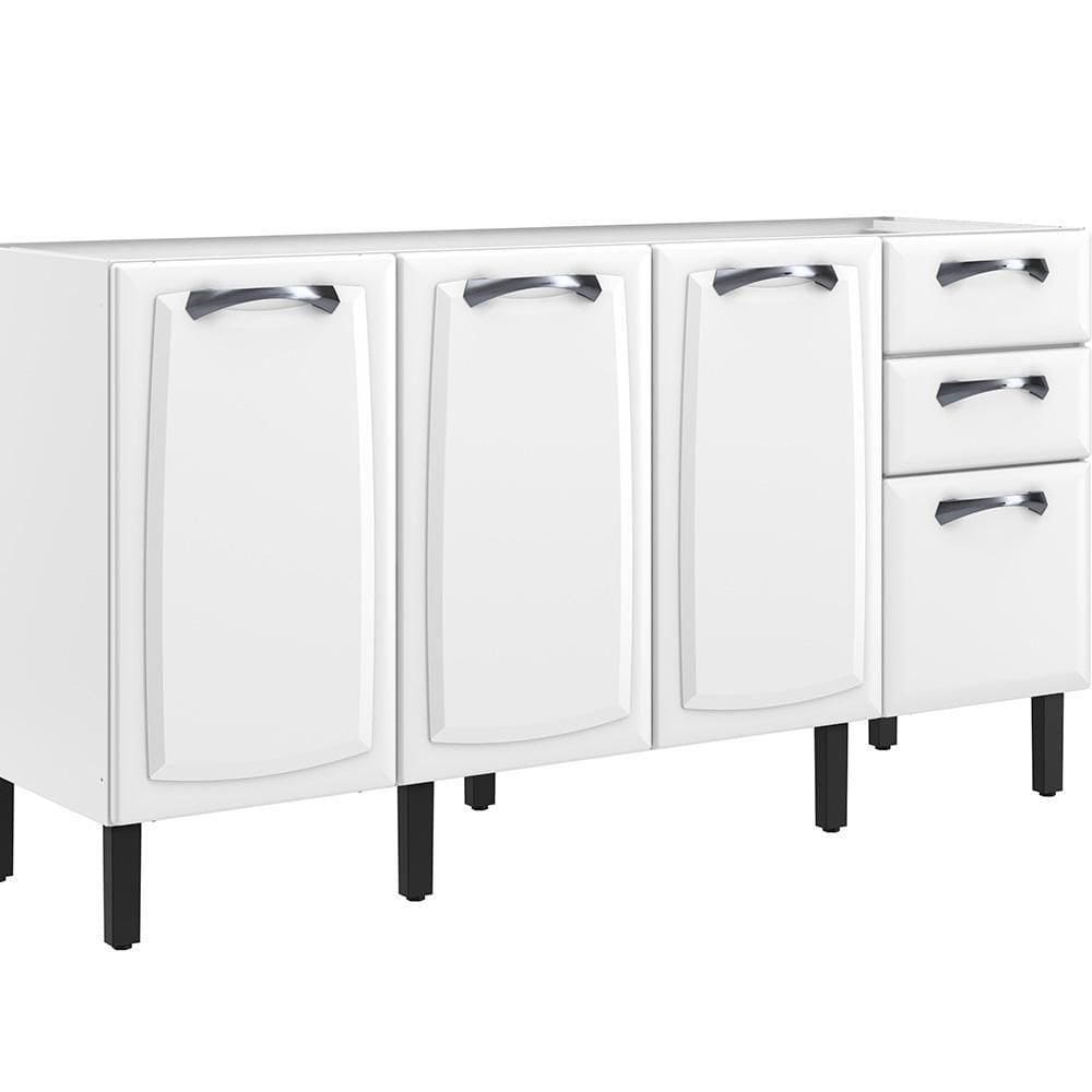 Balcão Itatiaia Aço Sem Tampo Branco New Premium