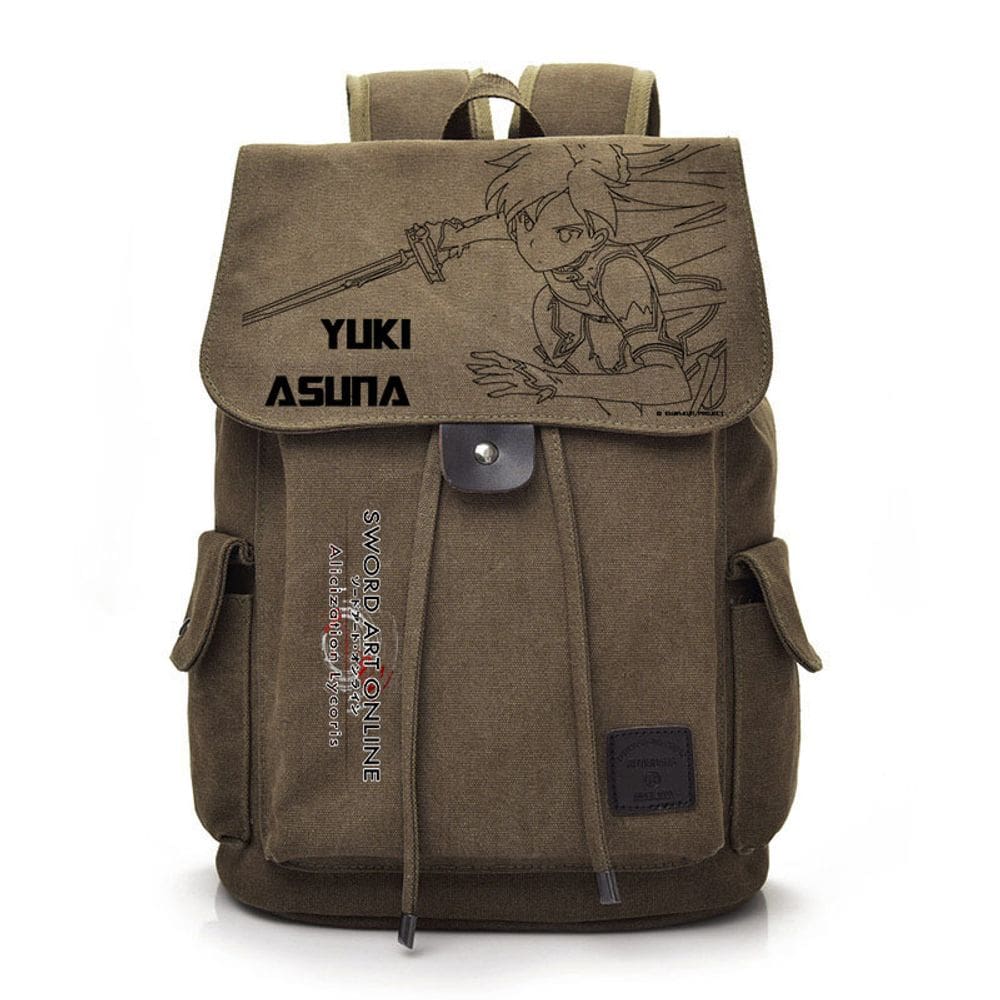 Mochila escolar de anime Swords Online para crianças em nylon
