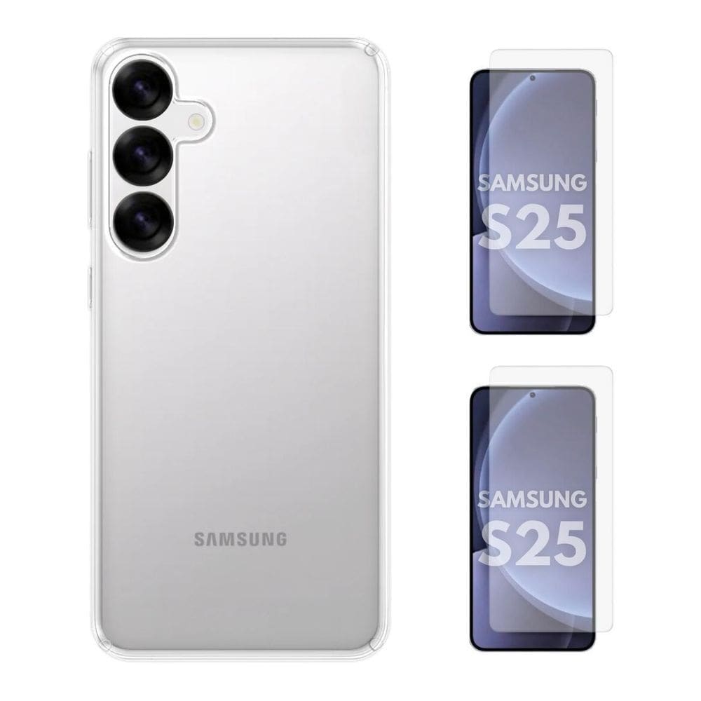 Capa Capinha Silicone + 2 Películas Vidro Para Samsung S25