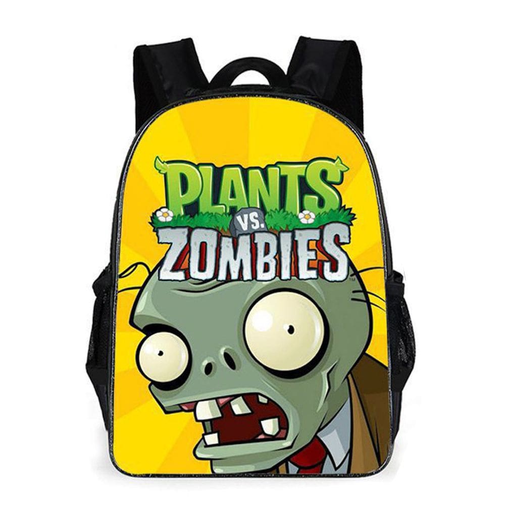 Mochila Plants Zombies Cartoon Kids School Oxford Cloth
