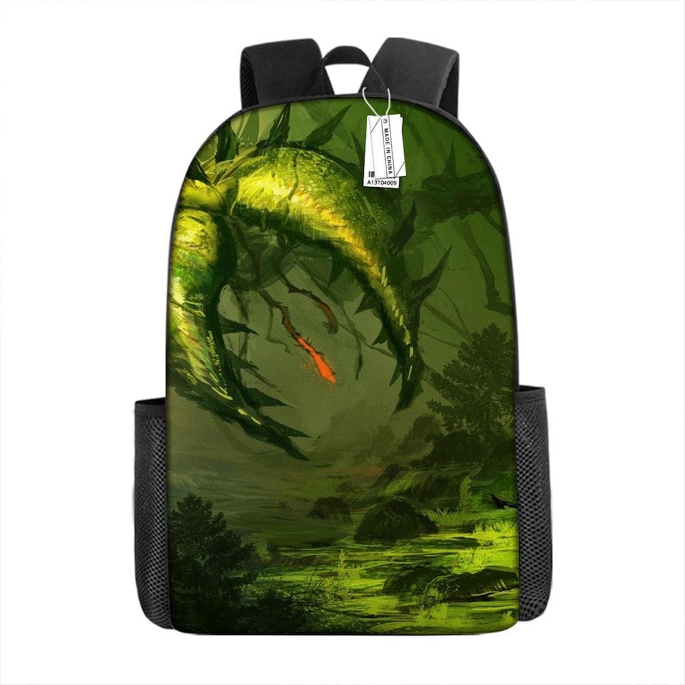 Mochila Terrarias Cartoon Kids School Oxford 29x16x42cm