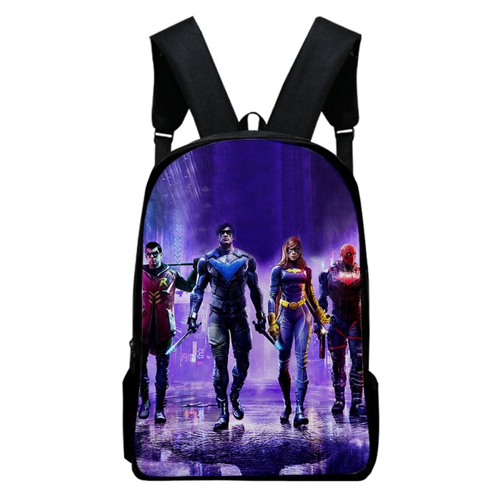 Mochila Gotham Knights Cartoon Kids School 30x13x40cm