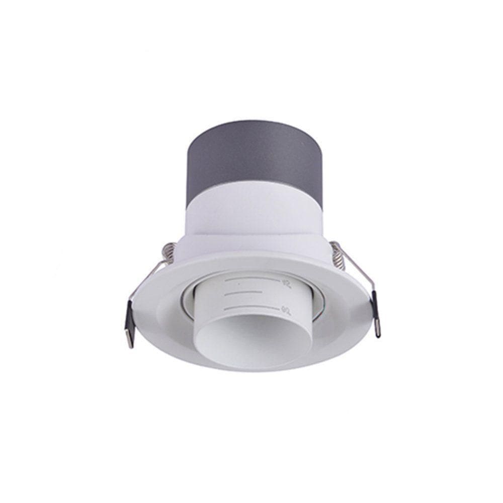 Spot De Embutir Nordecor Lova Led 15-60° Alto Irc 97 10w Bivolt Branco - 2700k - Luz Amarela