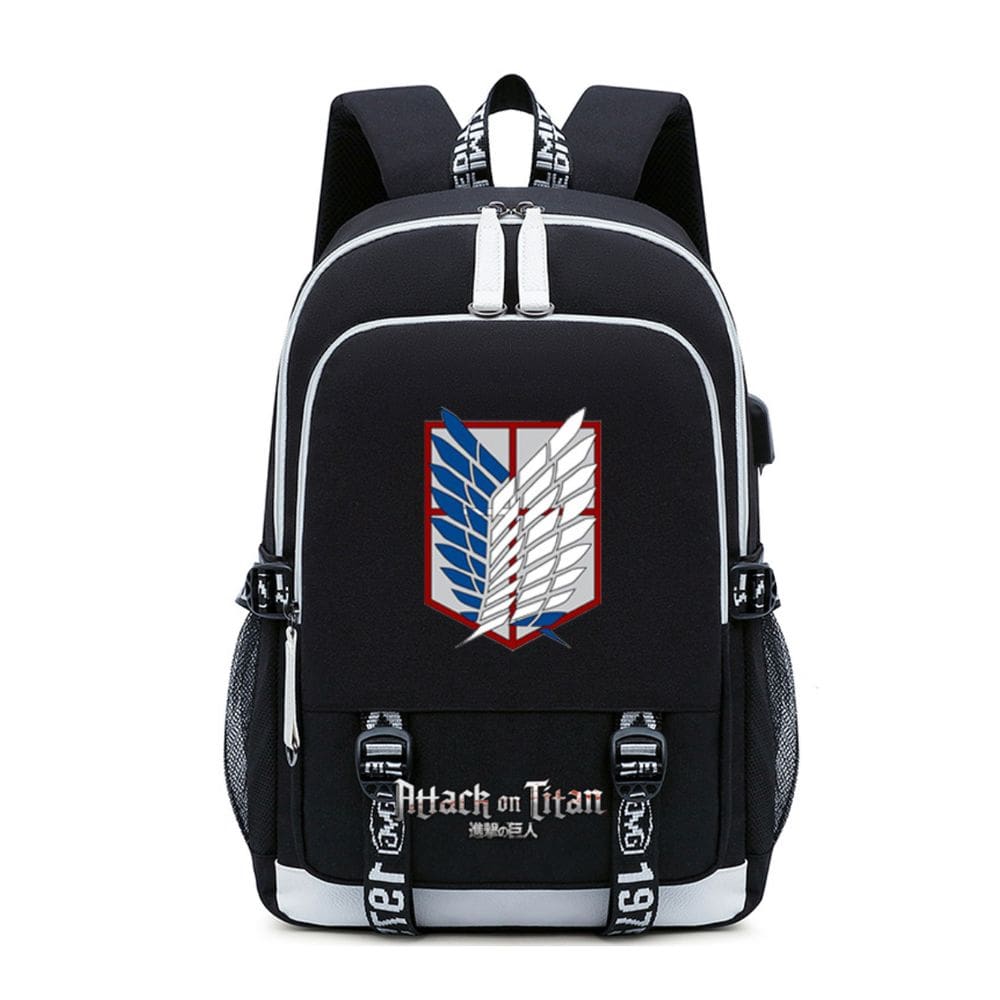 Mochila Attacks on Titans Levis Ackermans Cartoon Kids