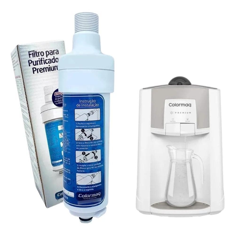 2X Filtro Refil Colormaq Para Purificador De Agua Premium