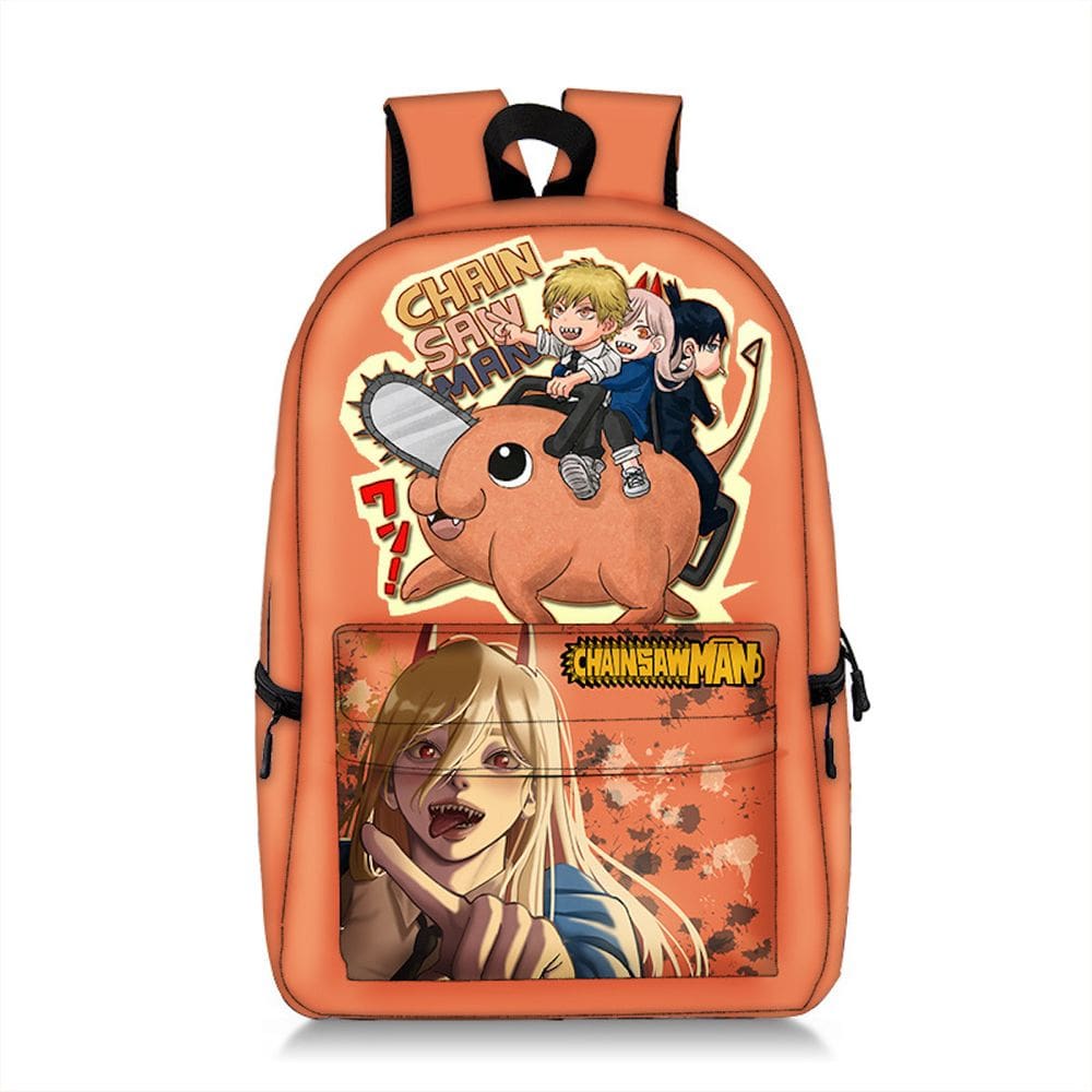 Mochila Cartoon Kids School Chainsaws Mans Pochitas Powers