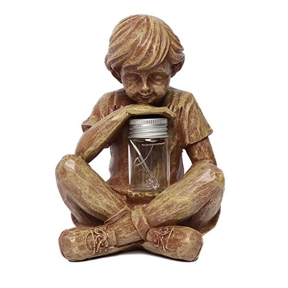 Estatueta de escultura e estátua Little Boy God Boy para desktop doméstico