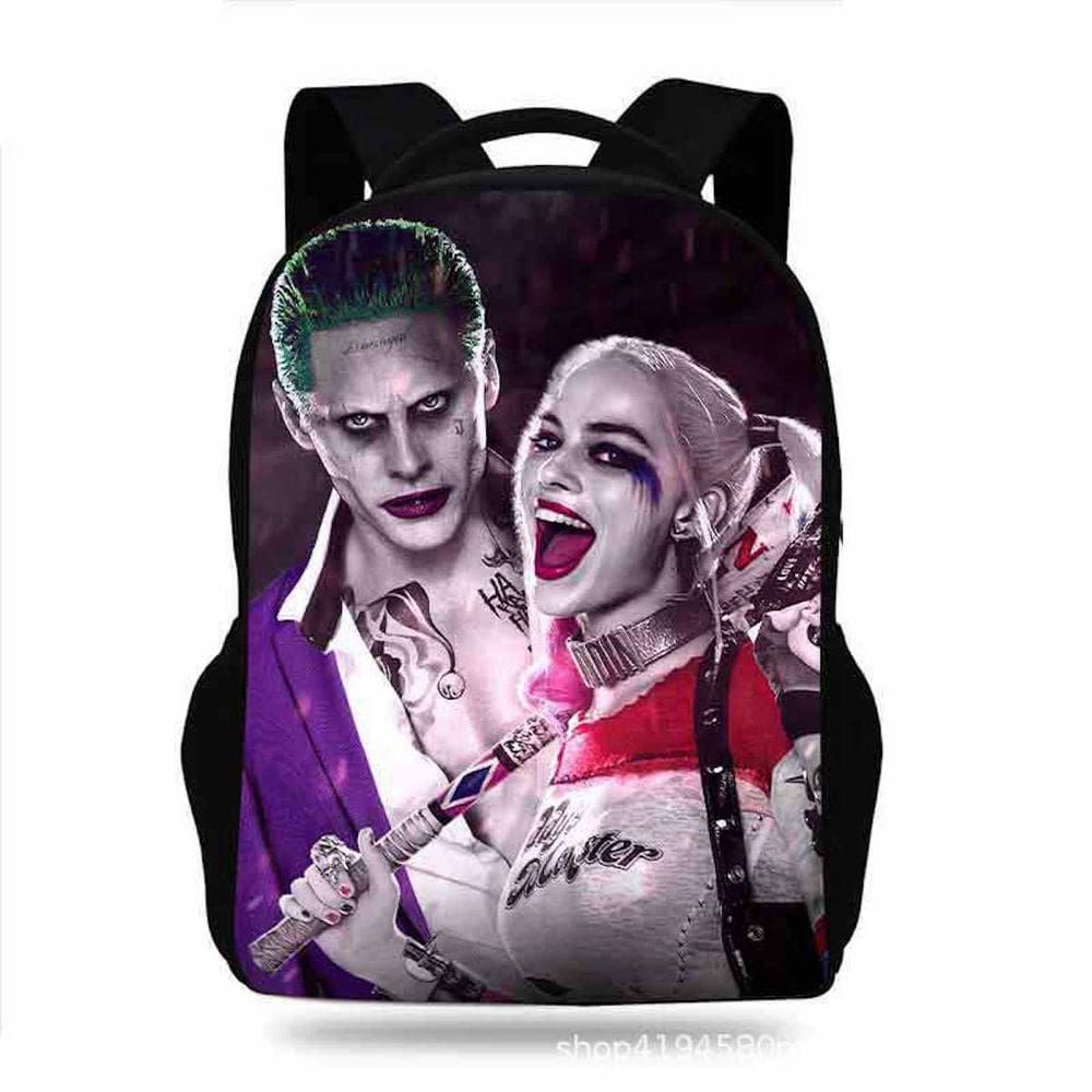 Mochila escolar Harleys Quinns Cartoon Kids Oxford 31x13x42cm