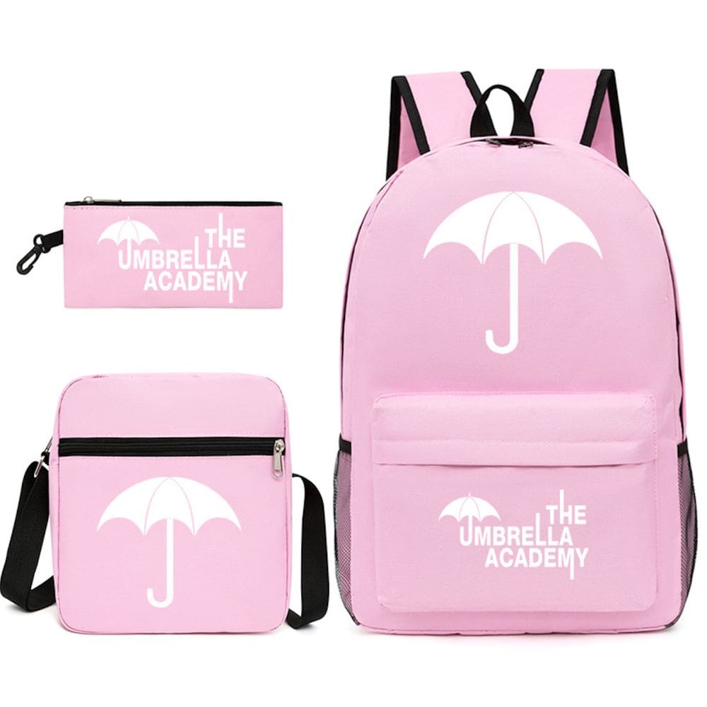 Conjunto de mochilas Academys Cartoon Kids School com guarda-chuvas