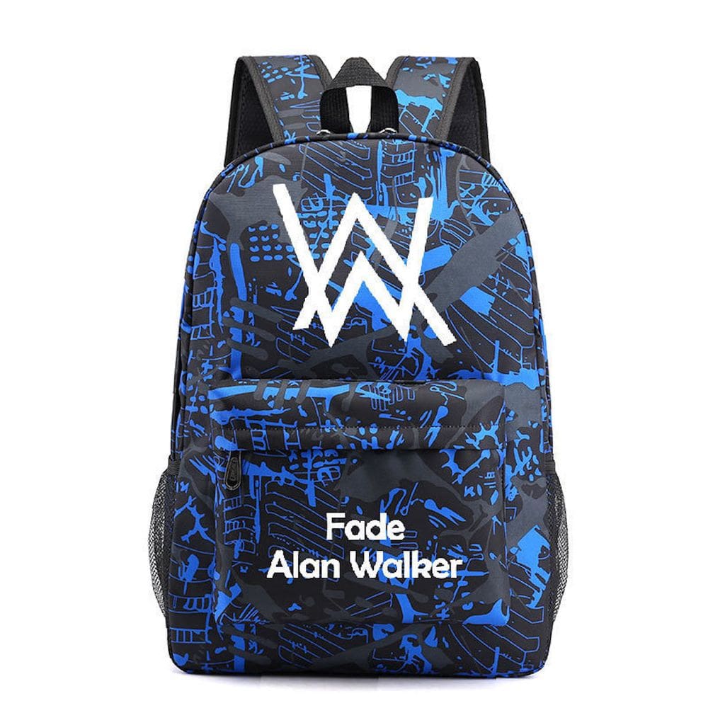 Mochila Fadeds Alans Walkers Cartoon Kids School 29x42x11cm