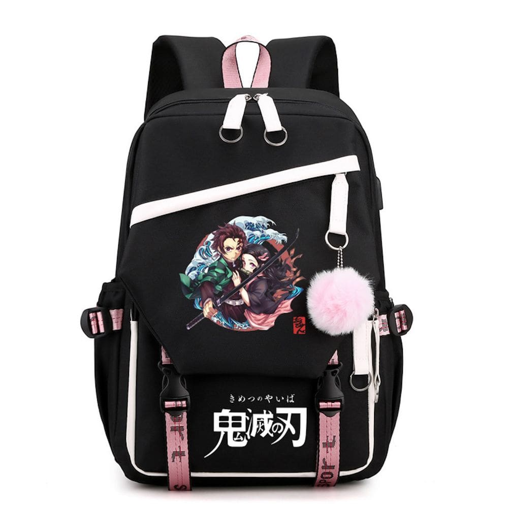 Mochila escolar Demons Slayers Anime para crianças