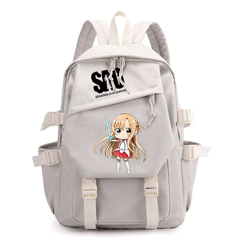 Mochila Swords Online Anime School Bag para crianças 27x17x40cm