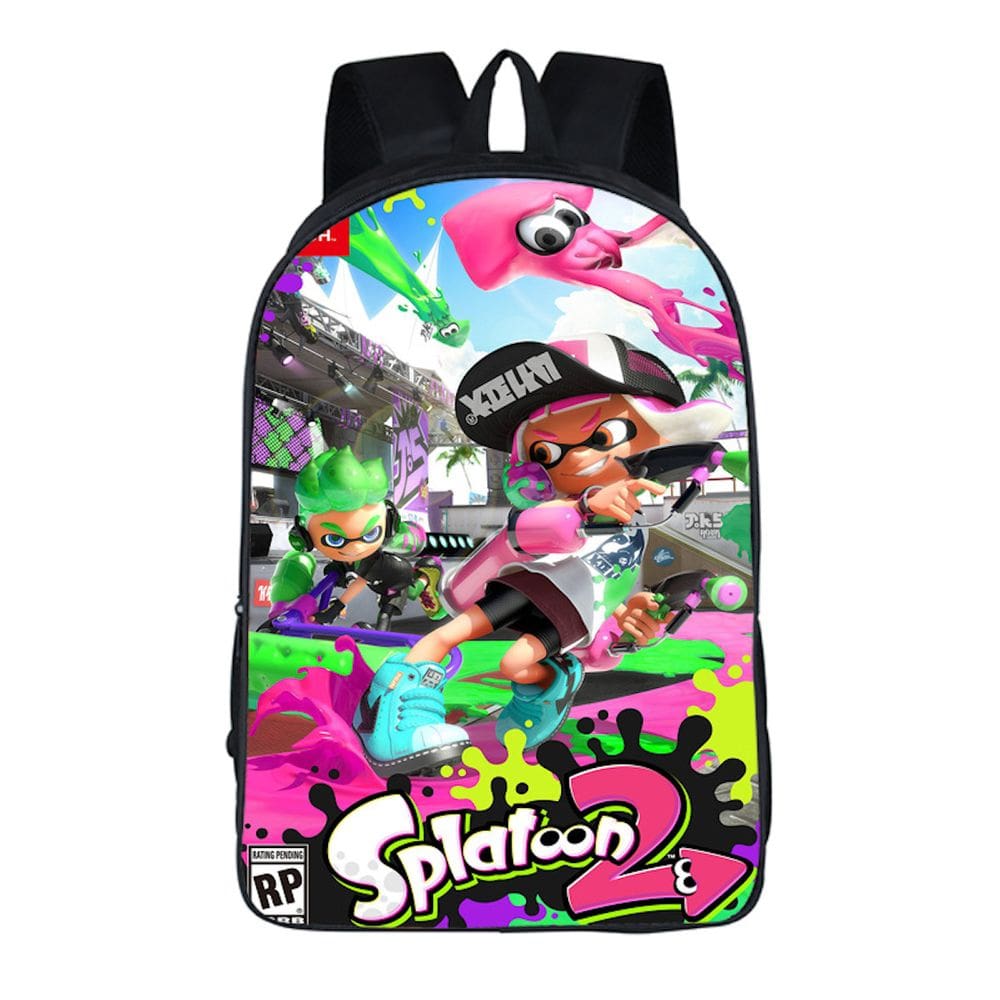 Mochila escolar Splatoons Kids Children Poliéster 29x12.5x42cm