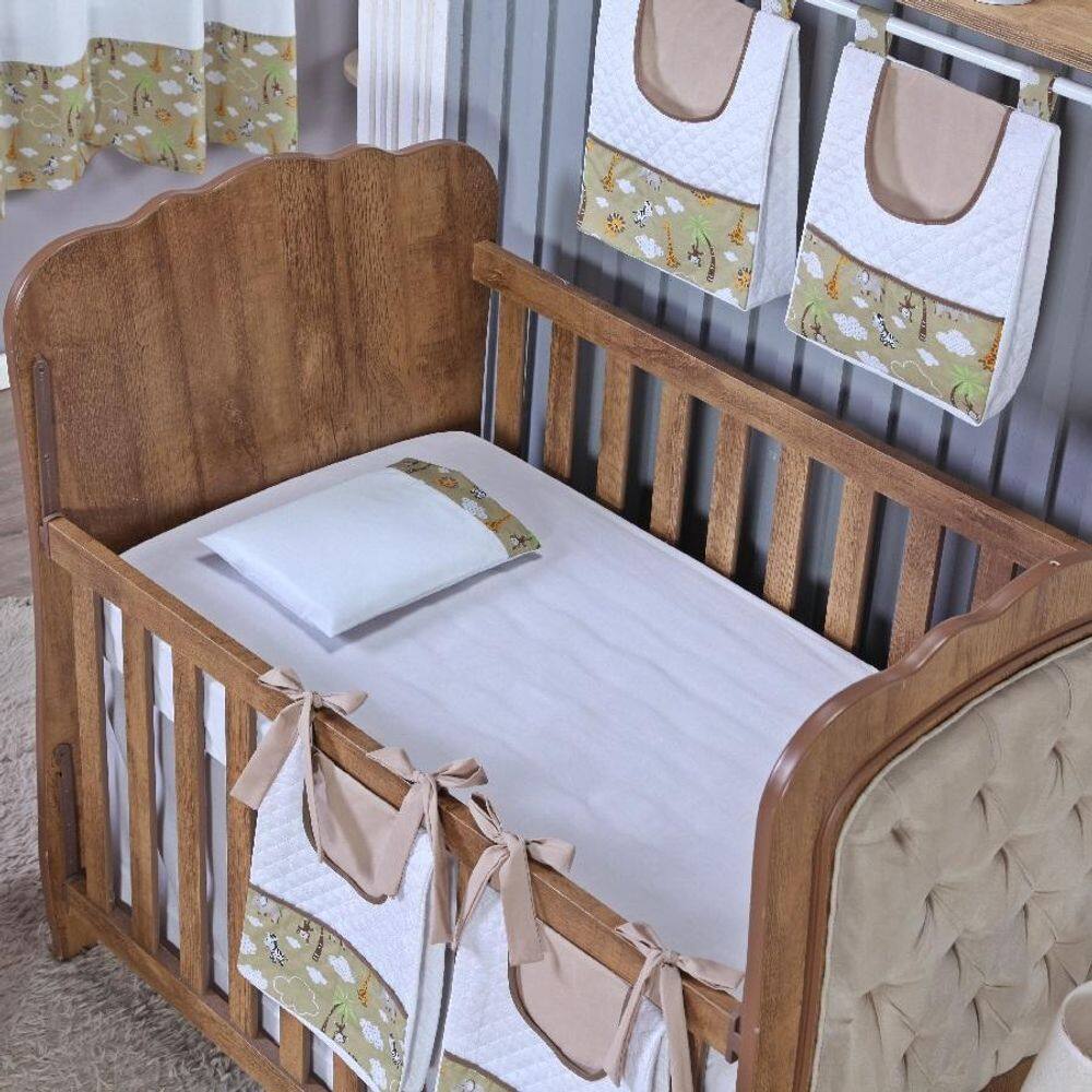 Kit Berço Lençol + Fronha Percal Algodão Menino Menina 2