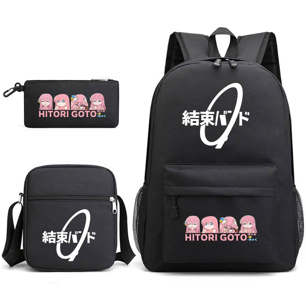 Conjunto de mochilas escolares Bocchis Rocks Gotohs Historis Cartoon Kids