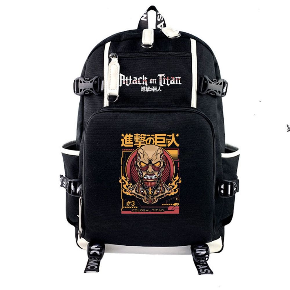 Mochila Anime School Attack on Titans para crianças