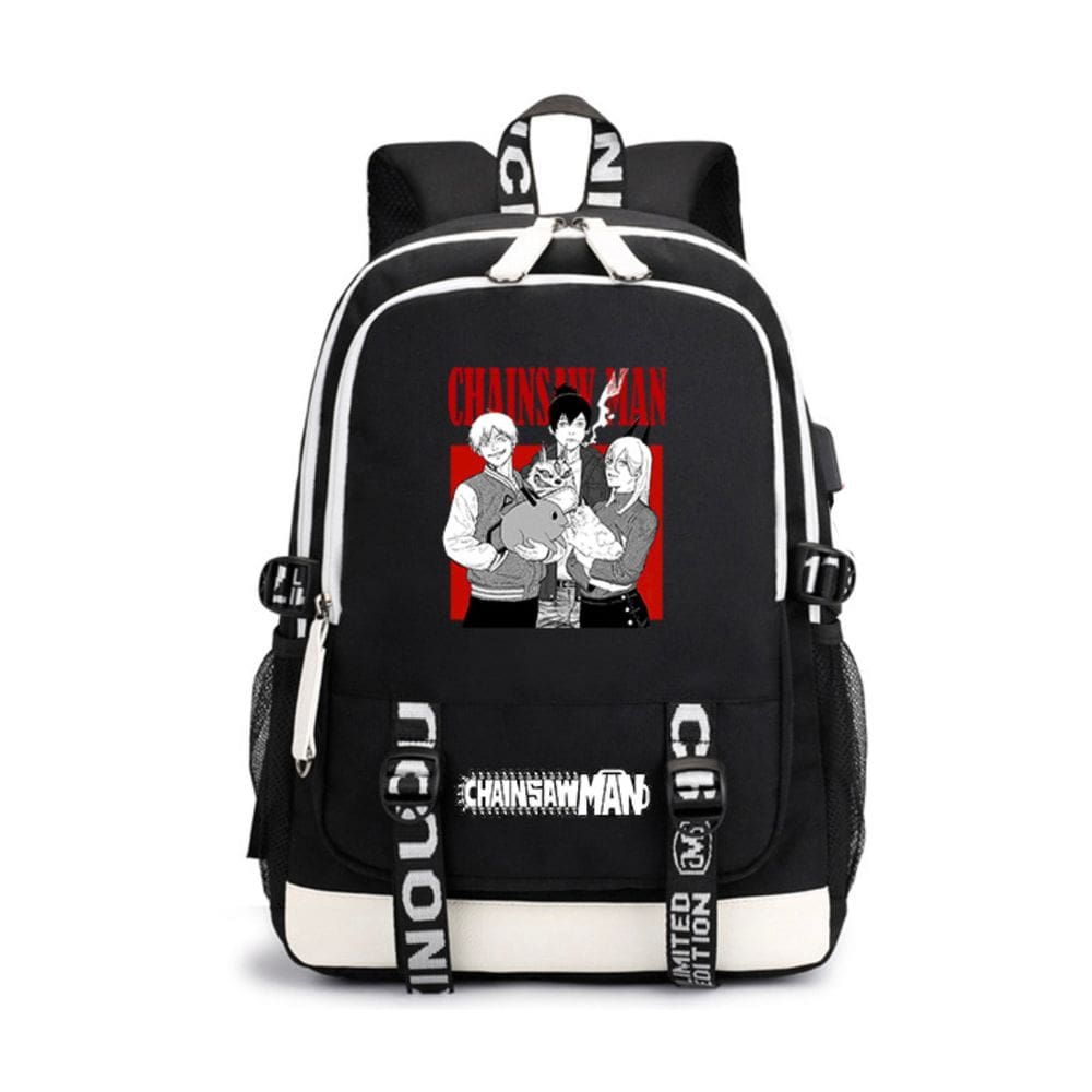 Mochila Cartoon Kids School Chainsaws Mans Pochitas Denjis