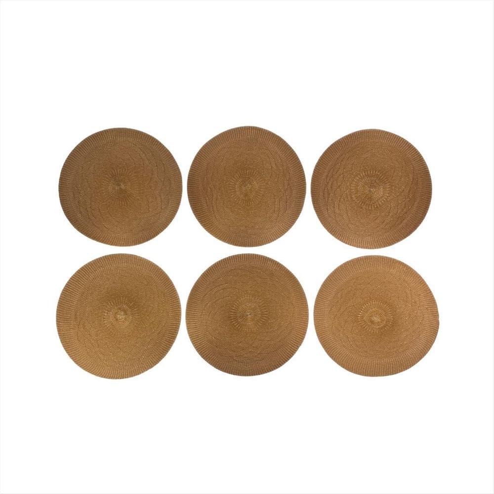 6 Descanso Pratos Jogo Americano Suporte Pratos Cor Damasco