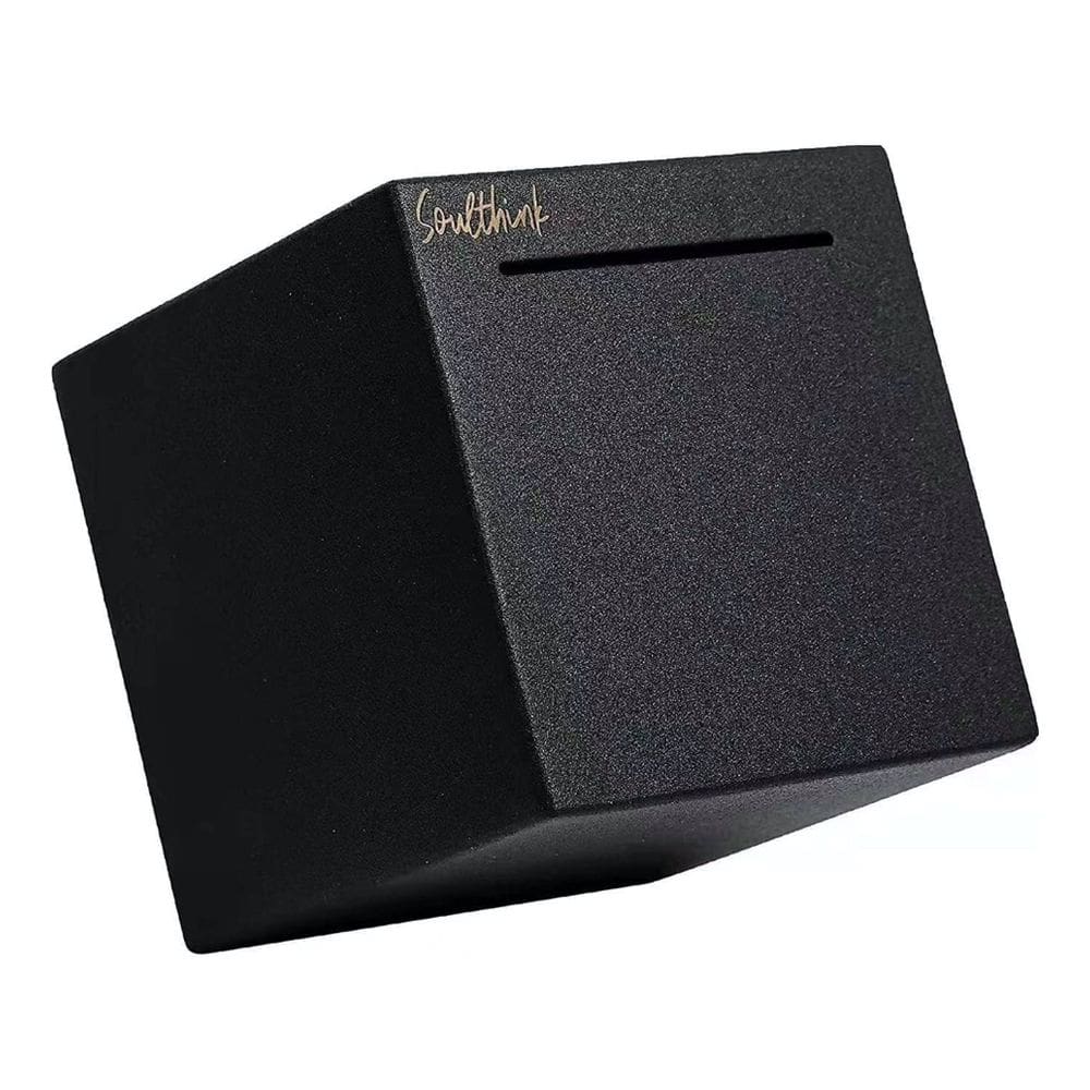 Piggy Bank Square Metal Black para crianças