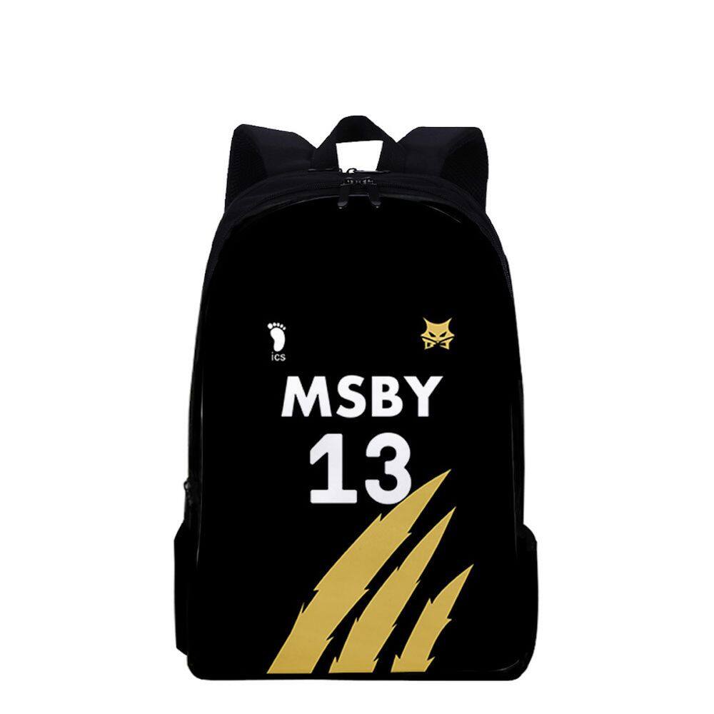 Mochila Haikyuus Tadashis Yamaguchis MSBY 13 Kids School Back