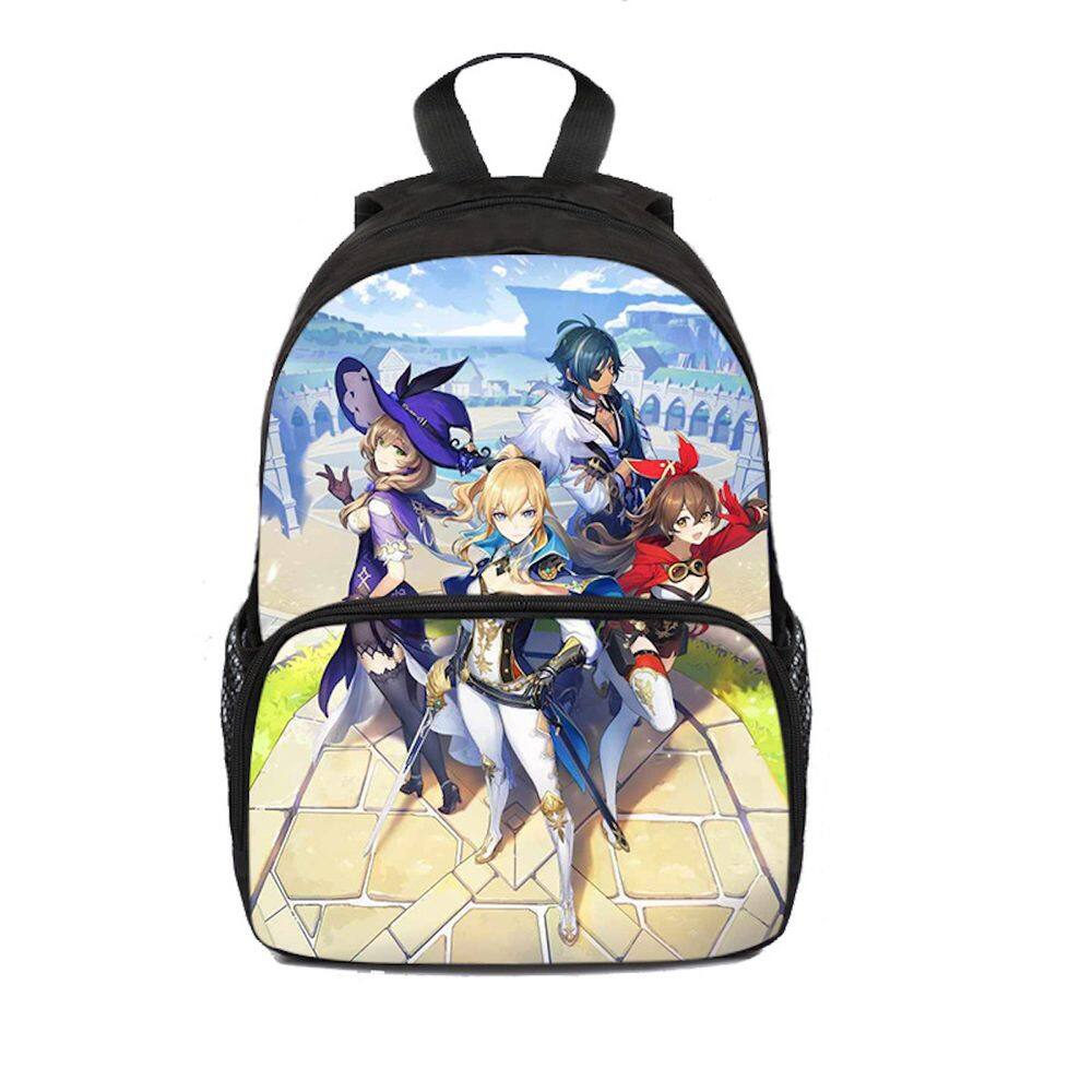 Mochila Genshins Impacts Kaeyas Jeans Gunnhildrs Cartoon Kids