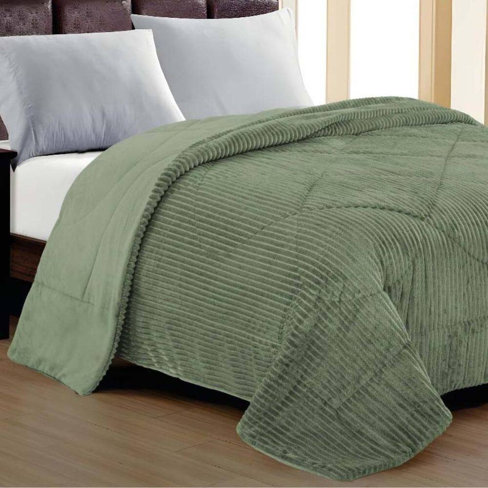 Edredom Queen Size Skye Canelado Cobertor Inverno Pesado